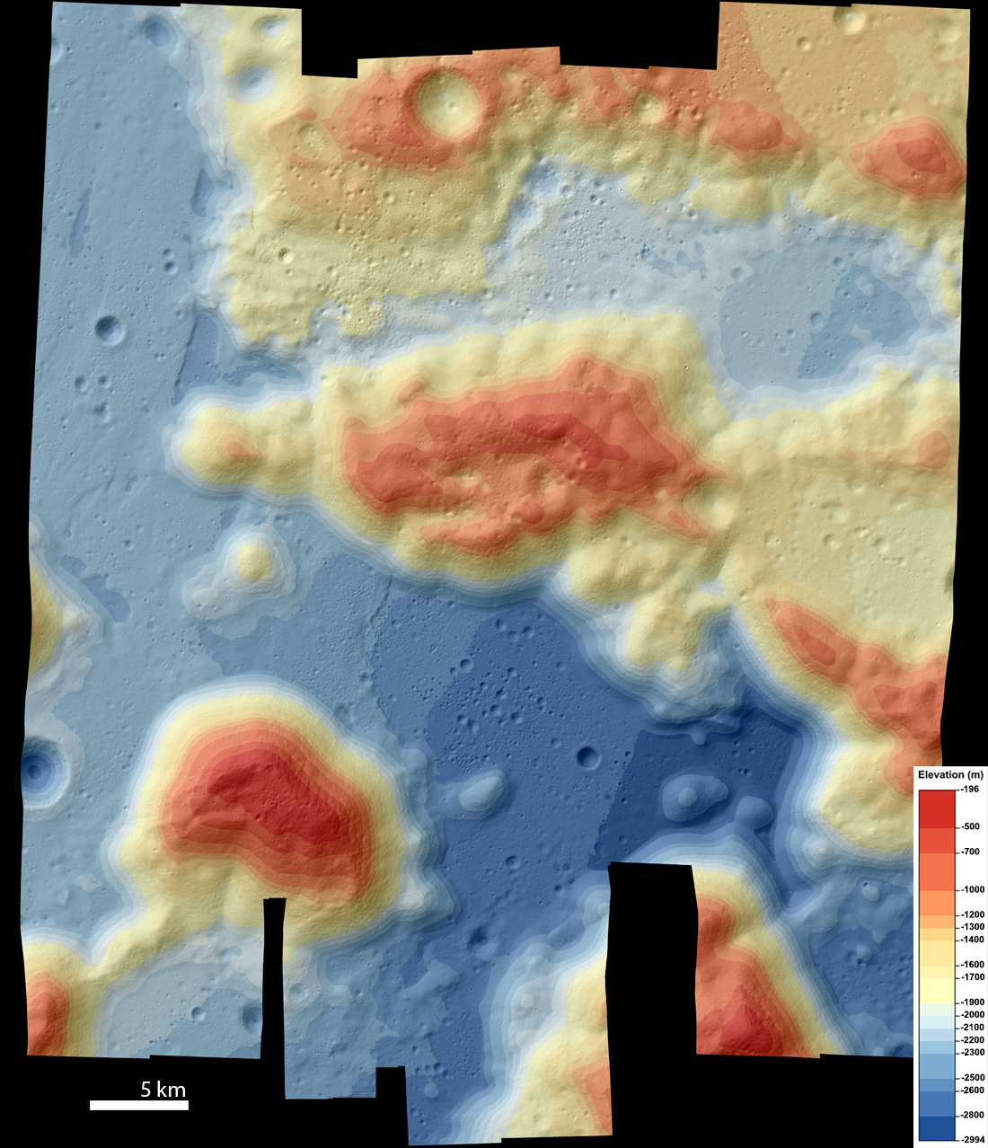 LROC DTM mosaic of the Apollo 17 landing site and Taurus-Littrow Valley