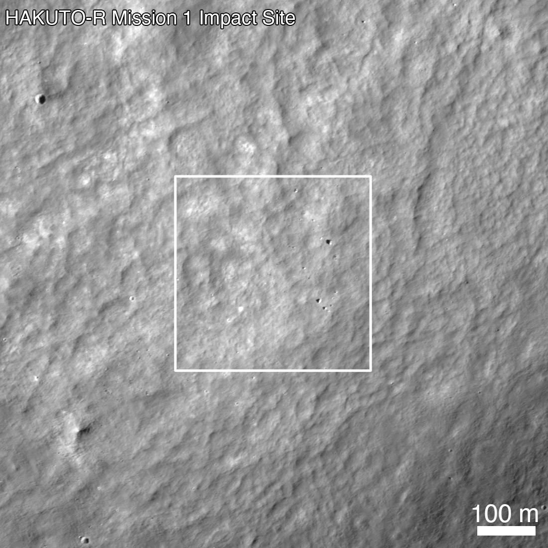 Impact Site of the HAKUTO-R Mission 1 Lunar Lander 