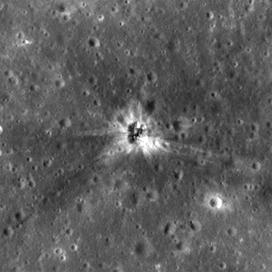 NAC M183689432L showing AS 16 S-IVB crater