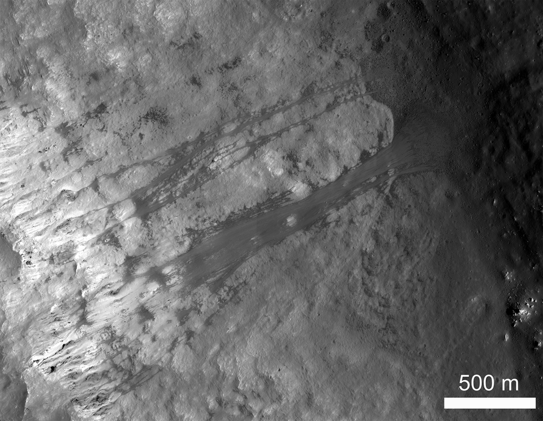 Kepler Crater Landslide