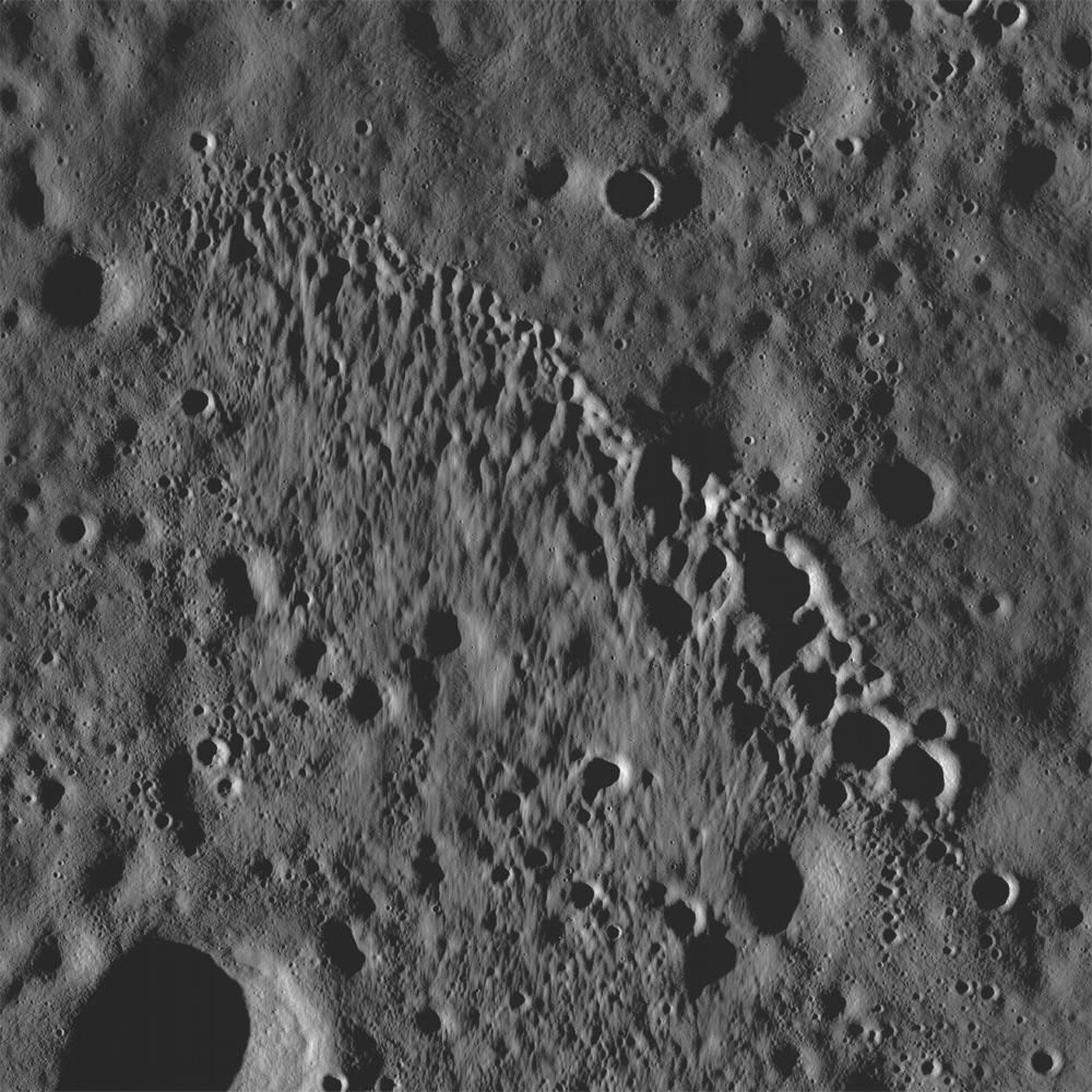 Stream of Secondary Craters