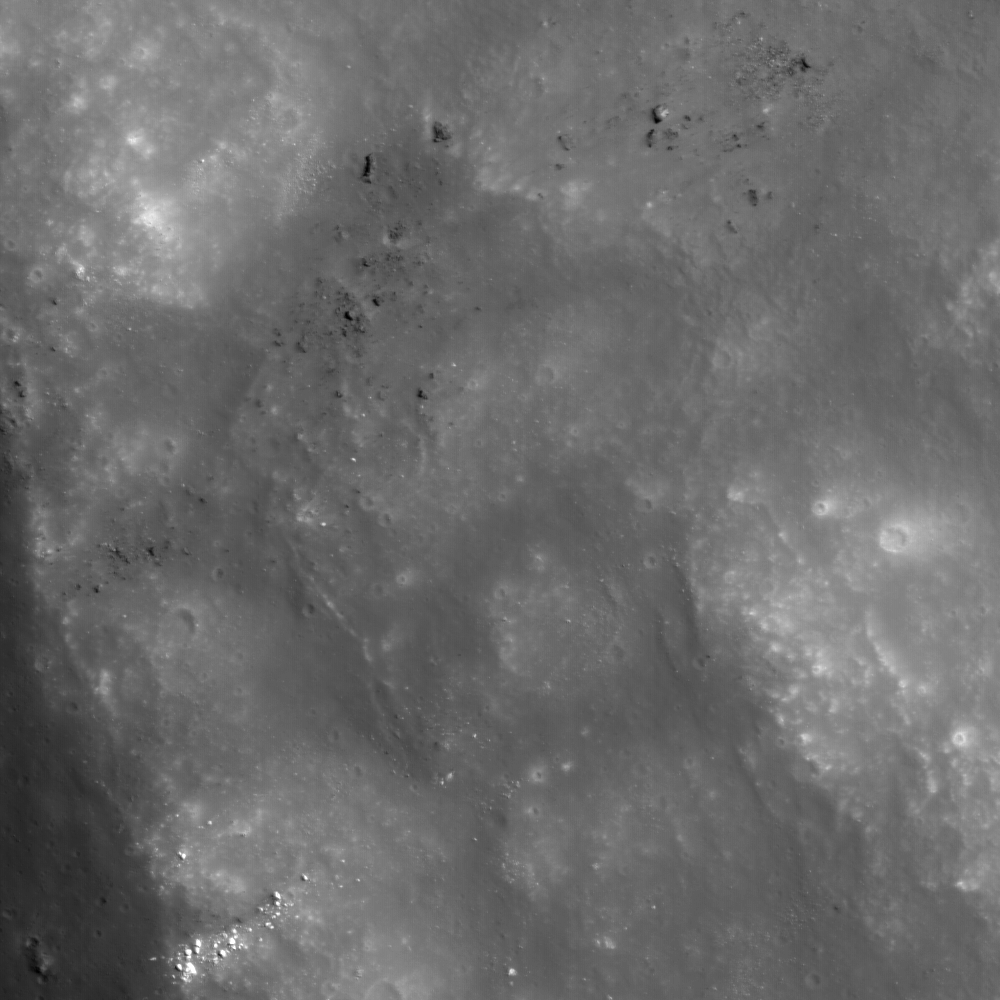 Van de Graaff Constellation Crater wall Region of Interest