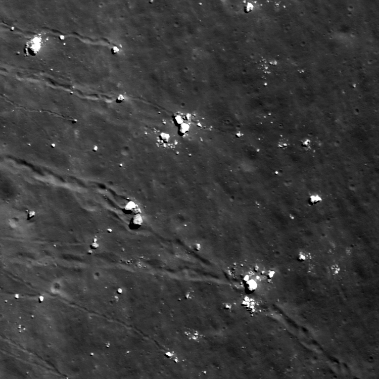 Lazy Boulders in Scaliger Crater