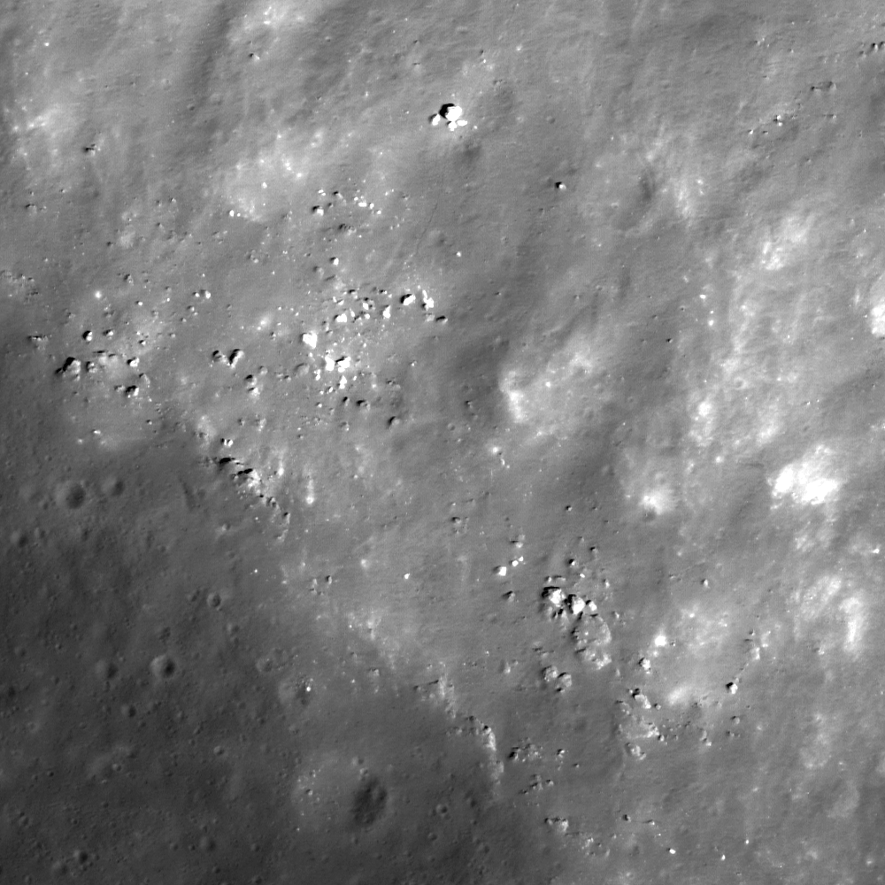 Southern rim of Menelaus crater