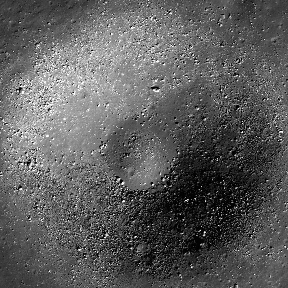 Small crater in Oceanus Procellarum