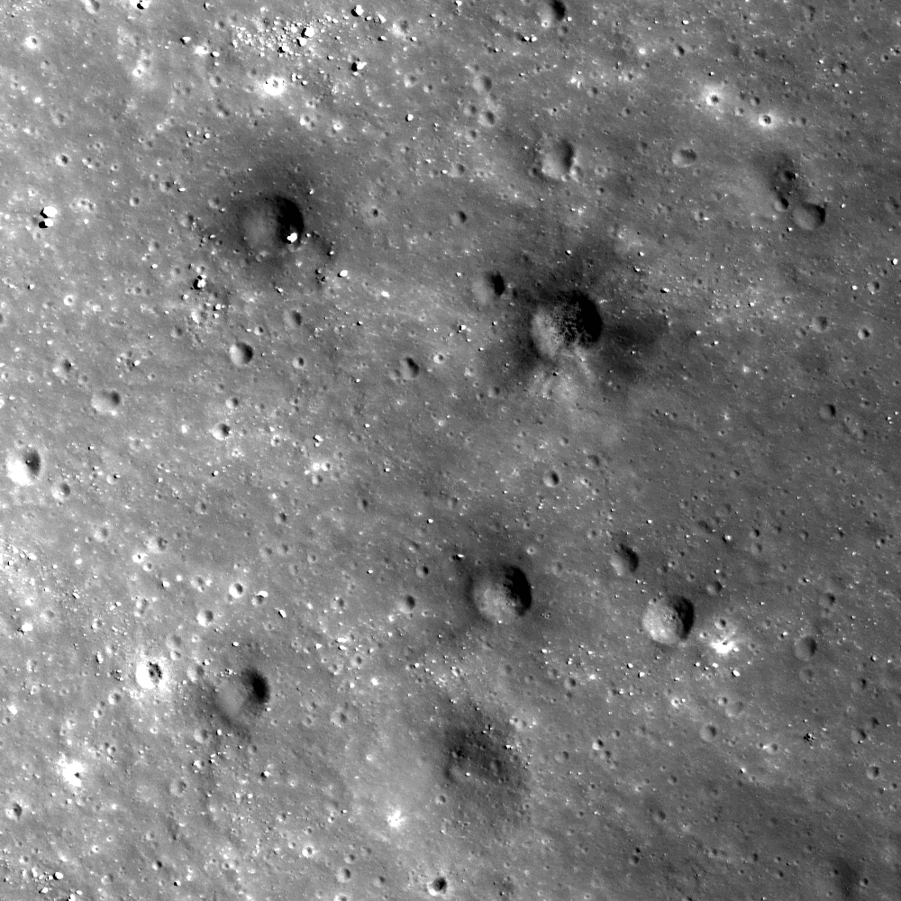 Dark Secondary Crater Cluster