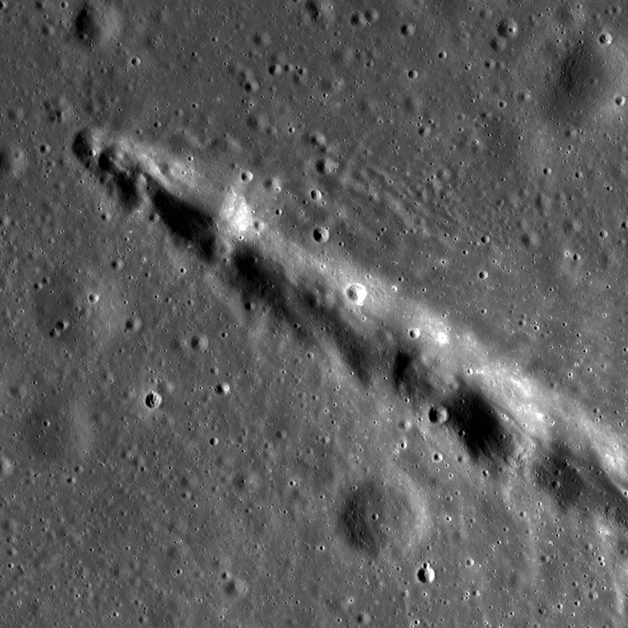 Crater Chain near Rima T Mayer