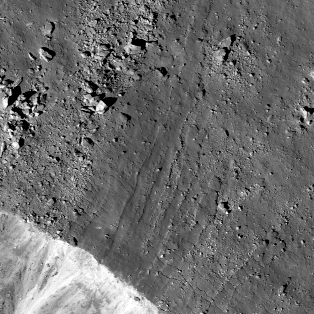 Rootless impact melt flows