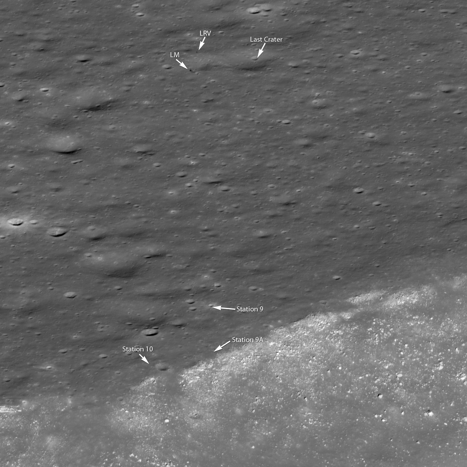 Hadley Rille and the Mountains of the Moon
