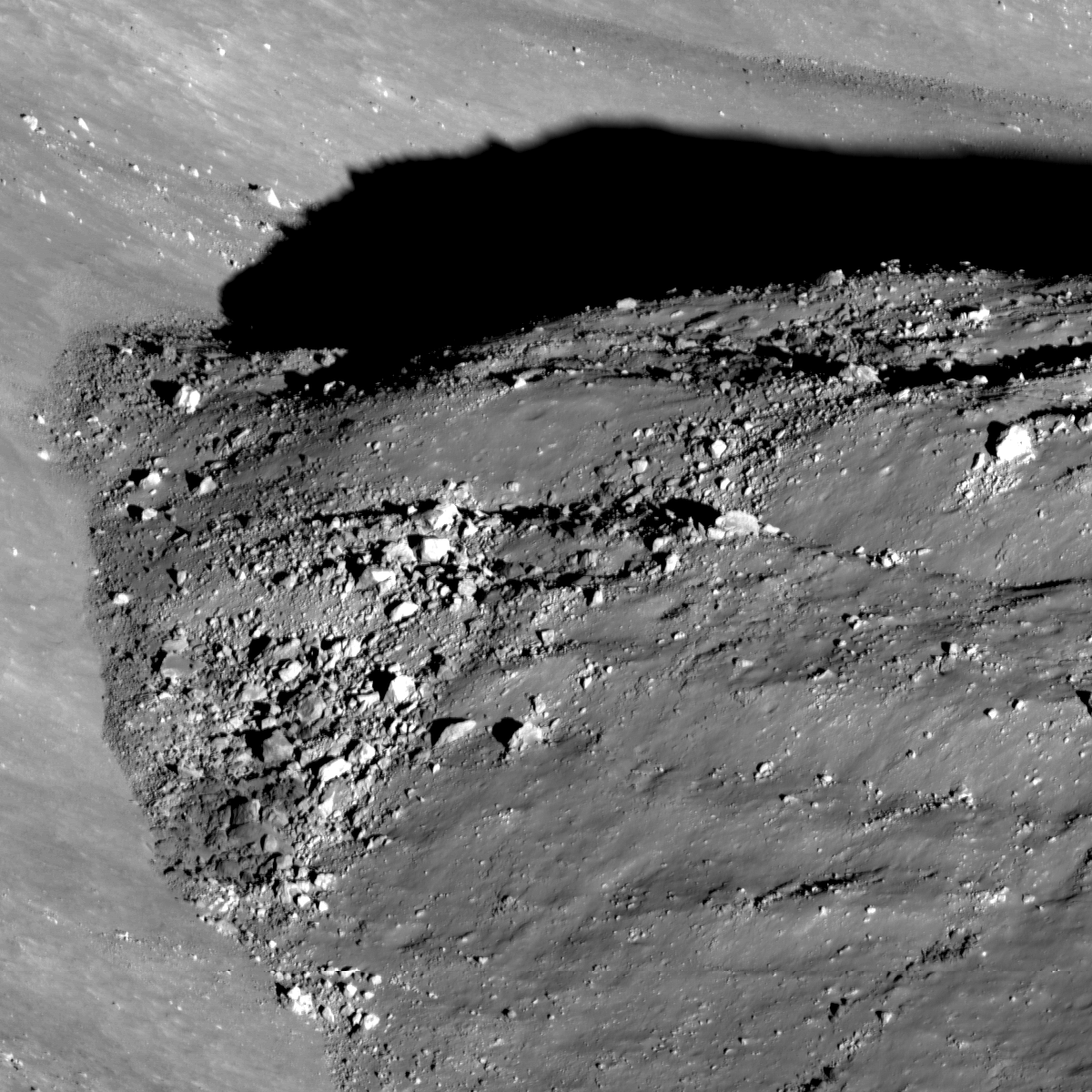 Ryder Crater Obliquely