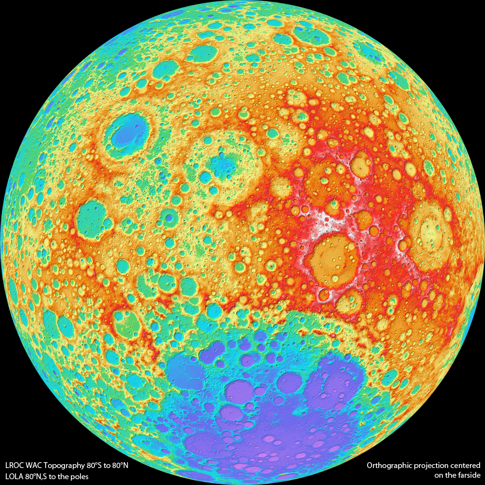 Lunar Topography - As Never Seen Before!
