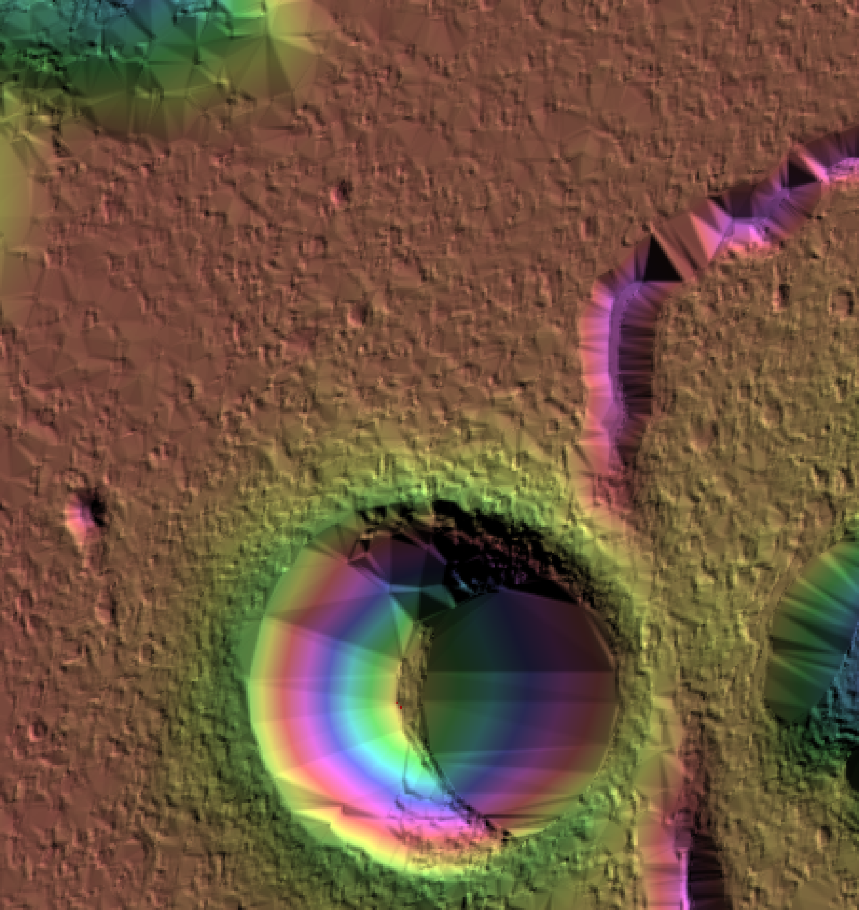 color shaded relief map