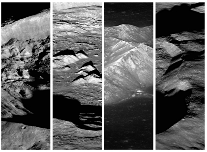 Image of Crater Central Peaks – Multipanel 
