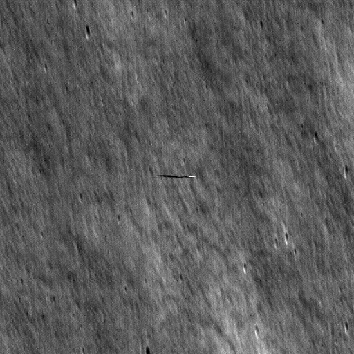 First Danuri image from LRO, raw geometry