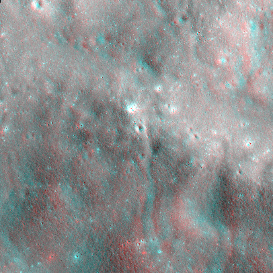 LROC NAC Anaglyph: Gerasimovich Ejecta