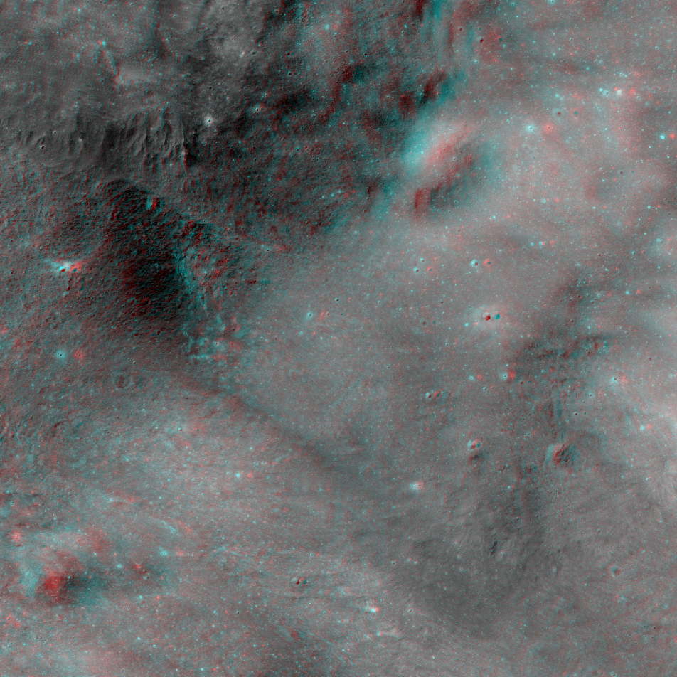 NAC Anaglyph: Giordano Bruno Ejecta