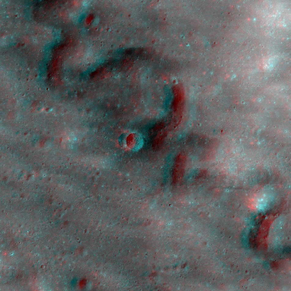 NAC Anaglyph: Orientale Basin Rille