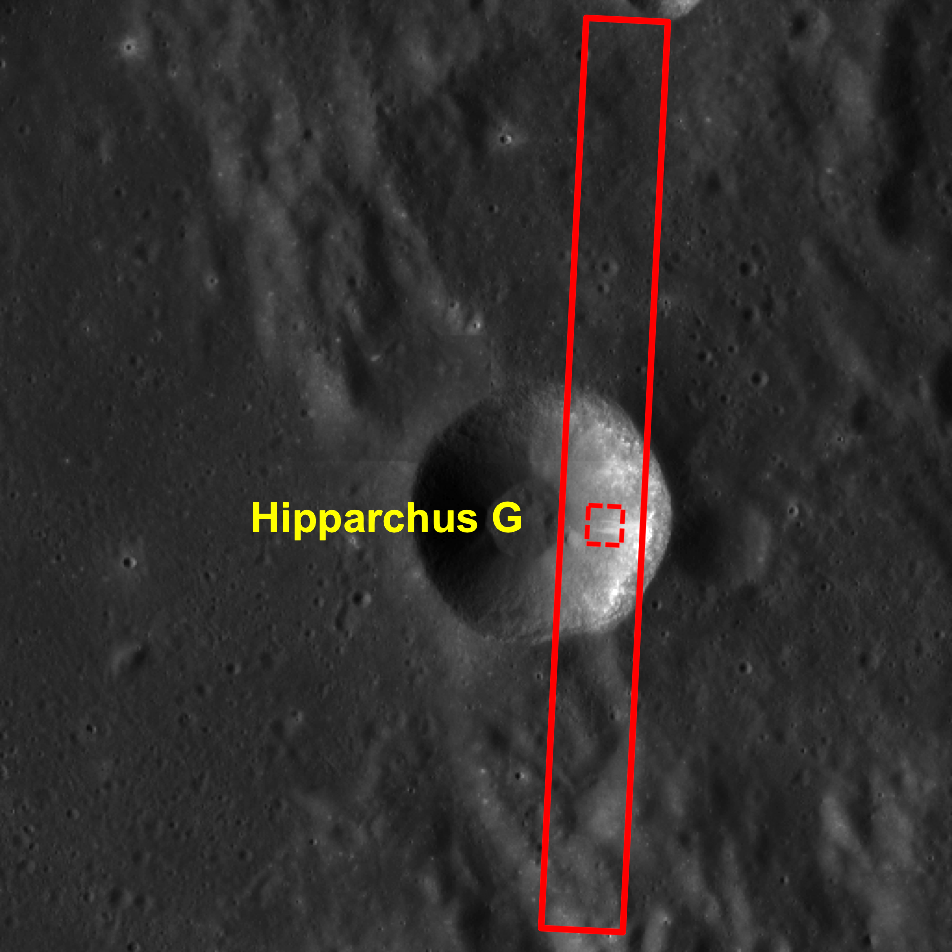 LROC WAC context image of crater Hipparchus G.