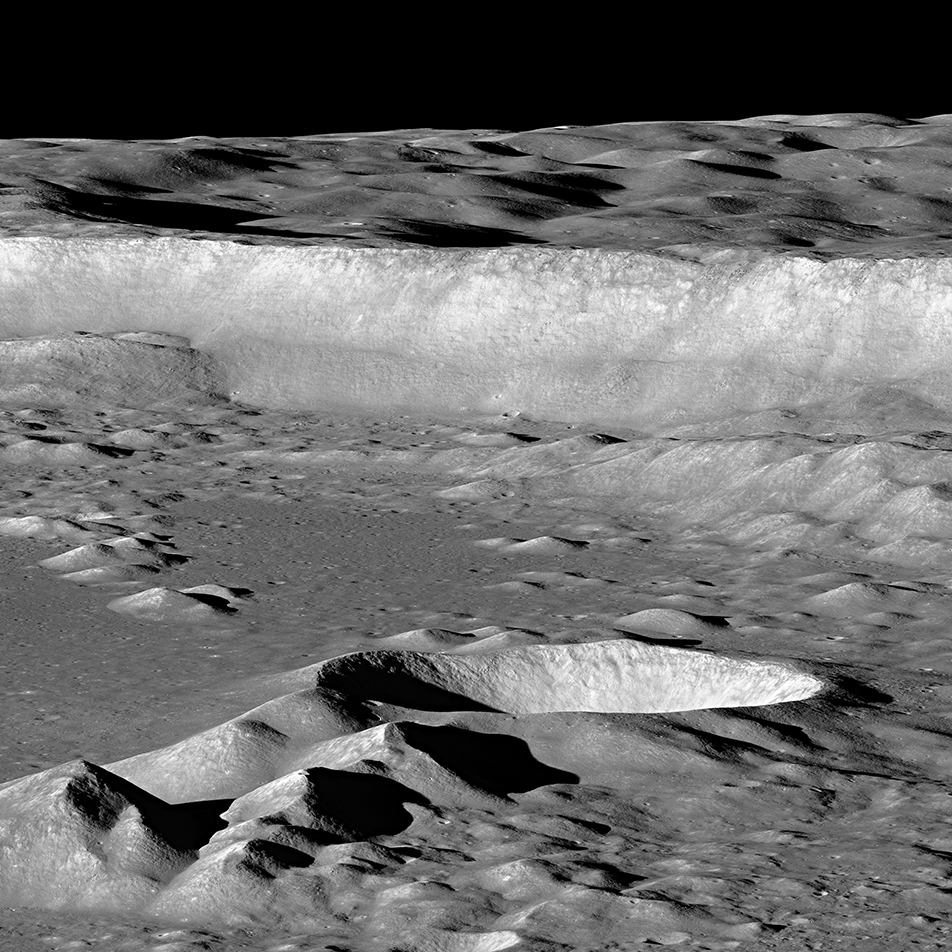 East wall of Antoniadi crater
