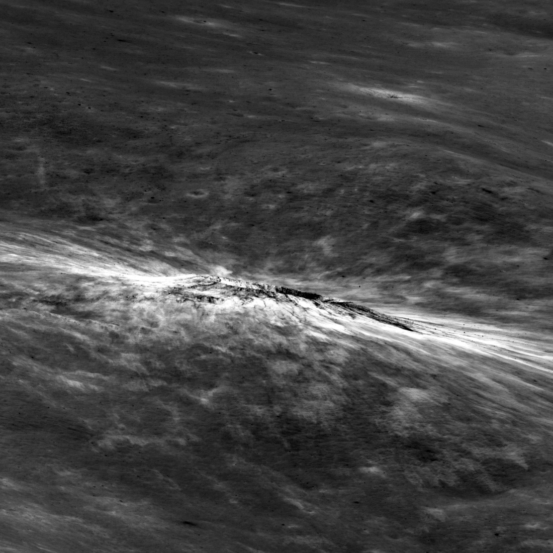 Einthoven cold spot crater oblique (side) view