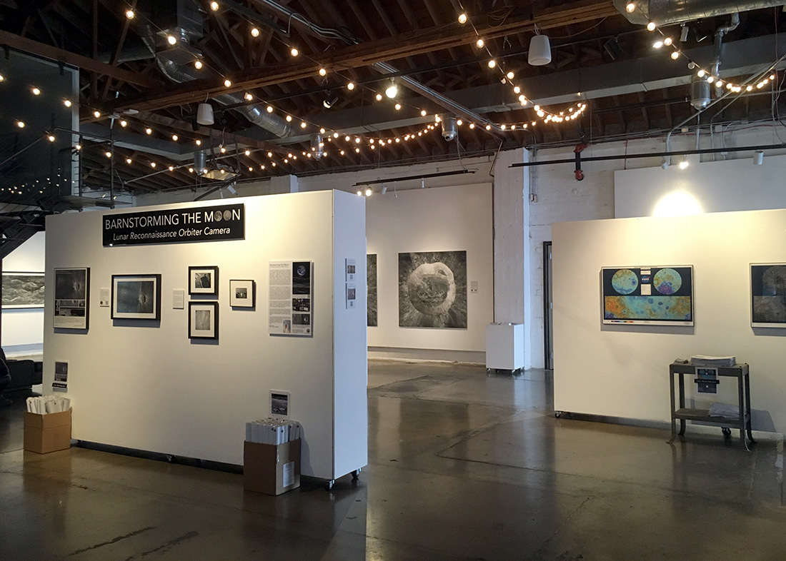 inside view of the monorchid barnstorming the moon gallery