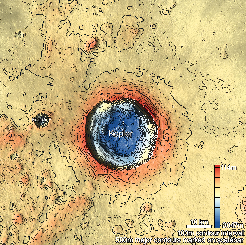 Kepler 2 Shaded Relief