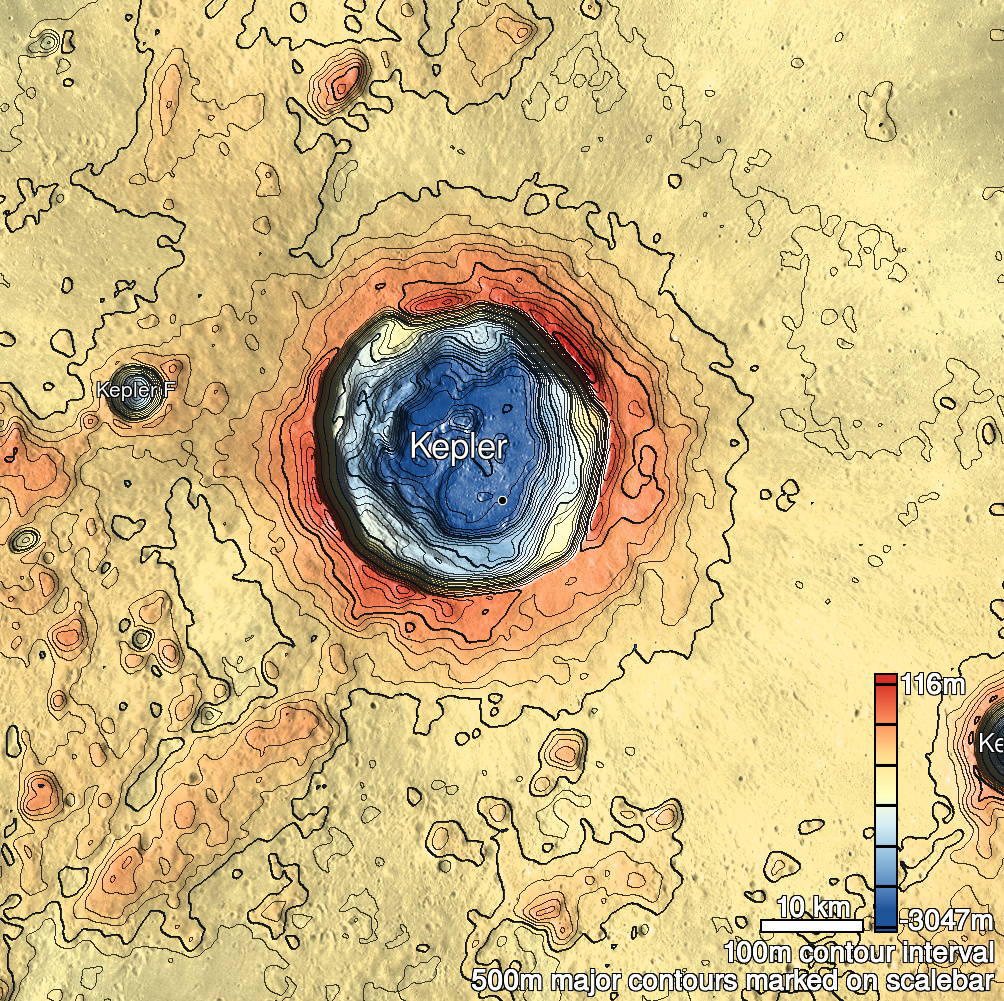 Kepler 4a Shaded Relief