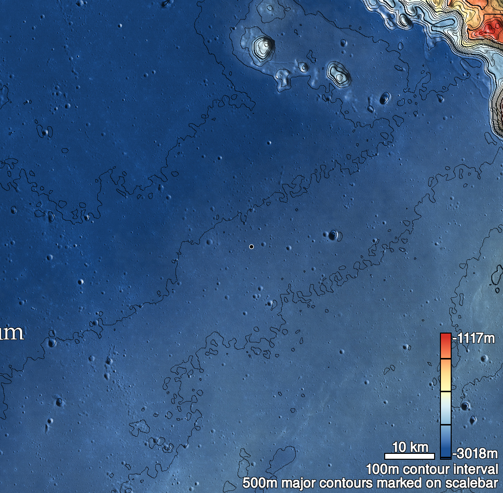 Sinus Iridum Pit Shaded Relief