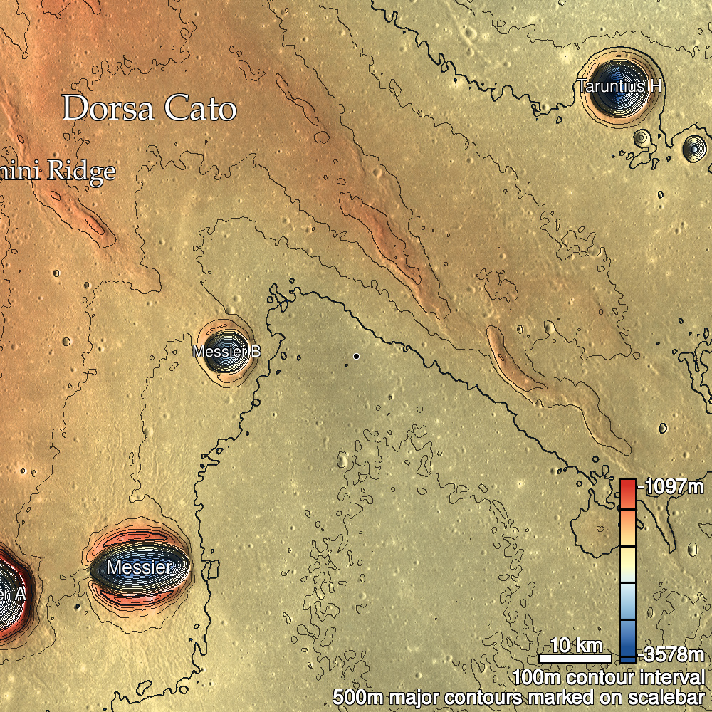 Central Mare Fecunditatis Pit Shaded Relief