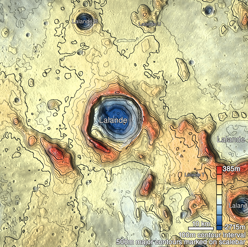 Lalande 2 Shaded Relief