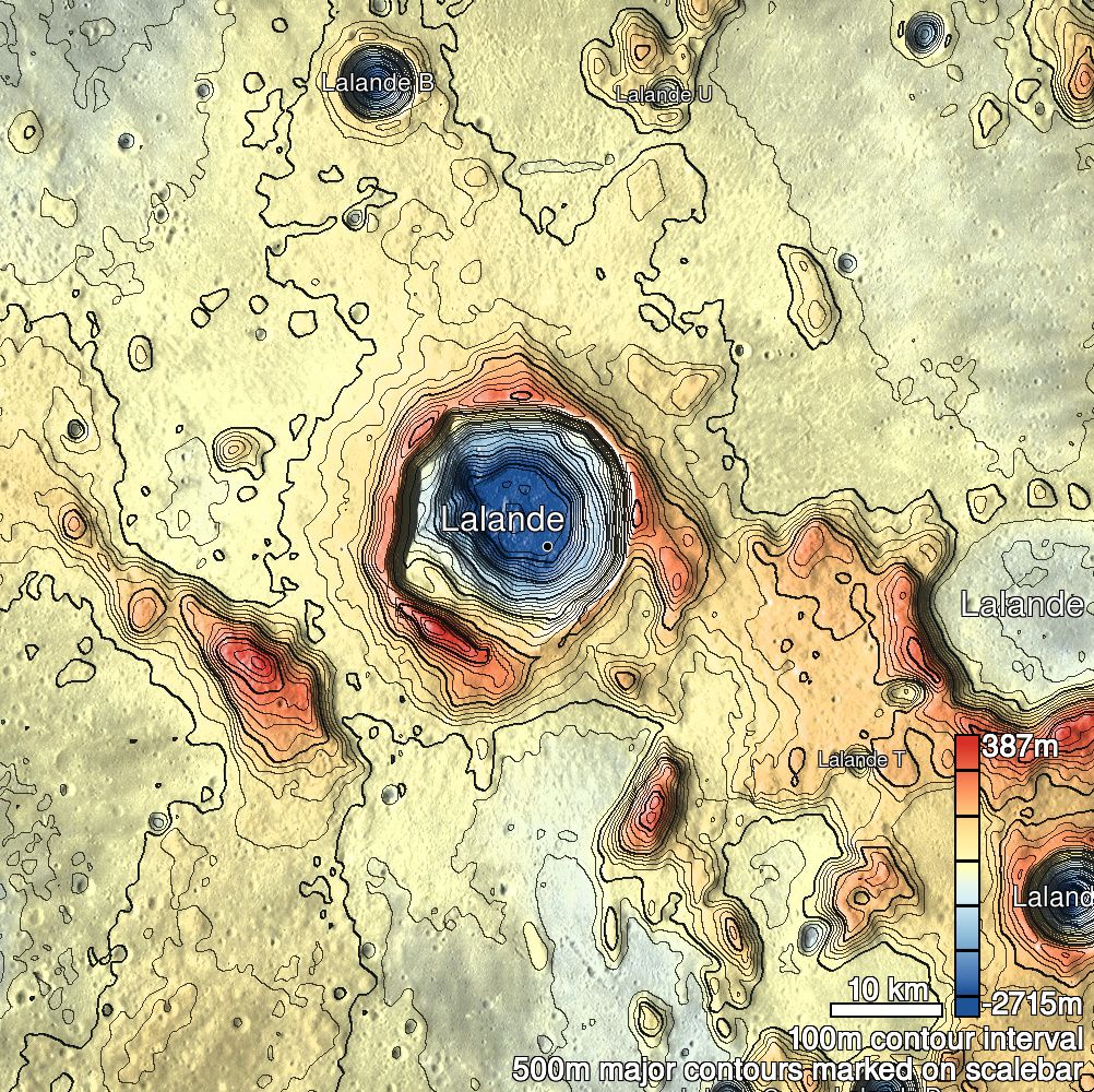 Lalande 3a Shaded Relief