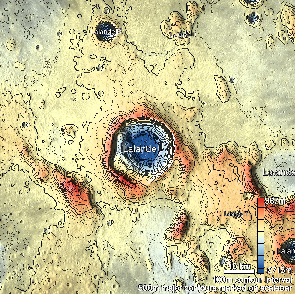 Lalande 12 Shaded Relief