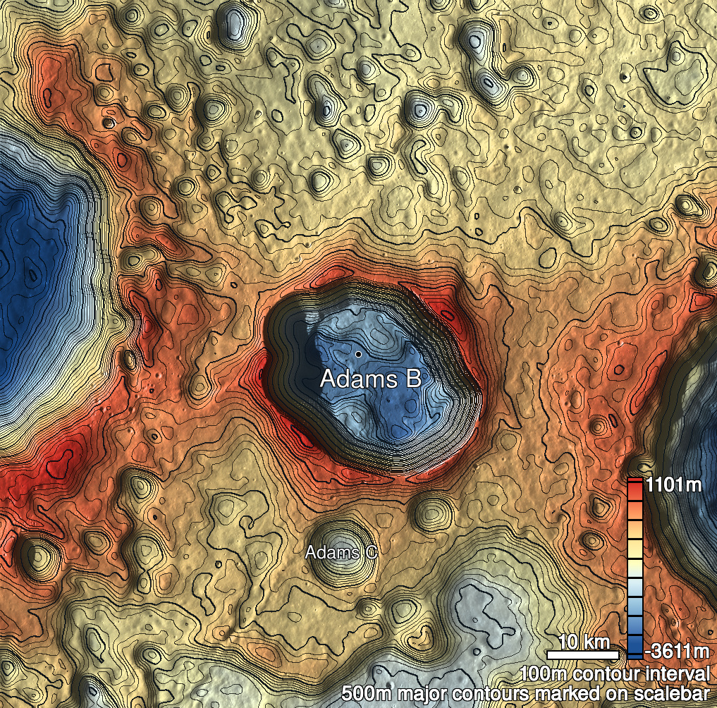 Adams B 1 Shaded Relief