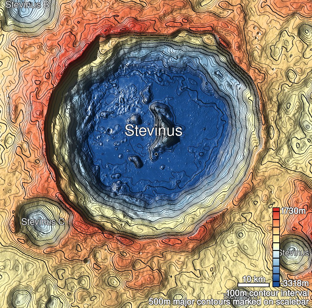 Stevinus 4 Shaded Relief