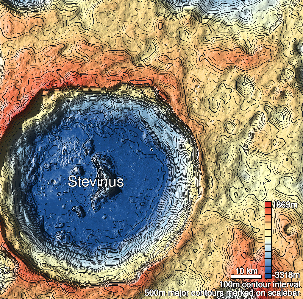 Stevinus 18 Shaded Relief