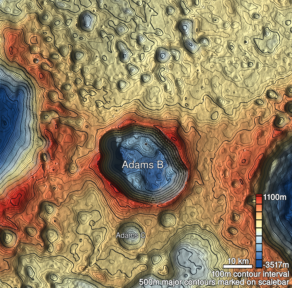 Adams B 3 Shaded Relief