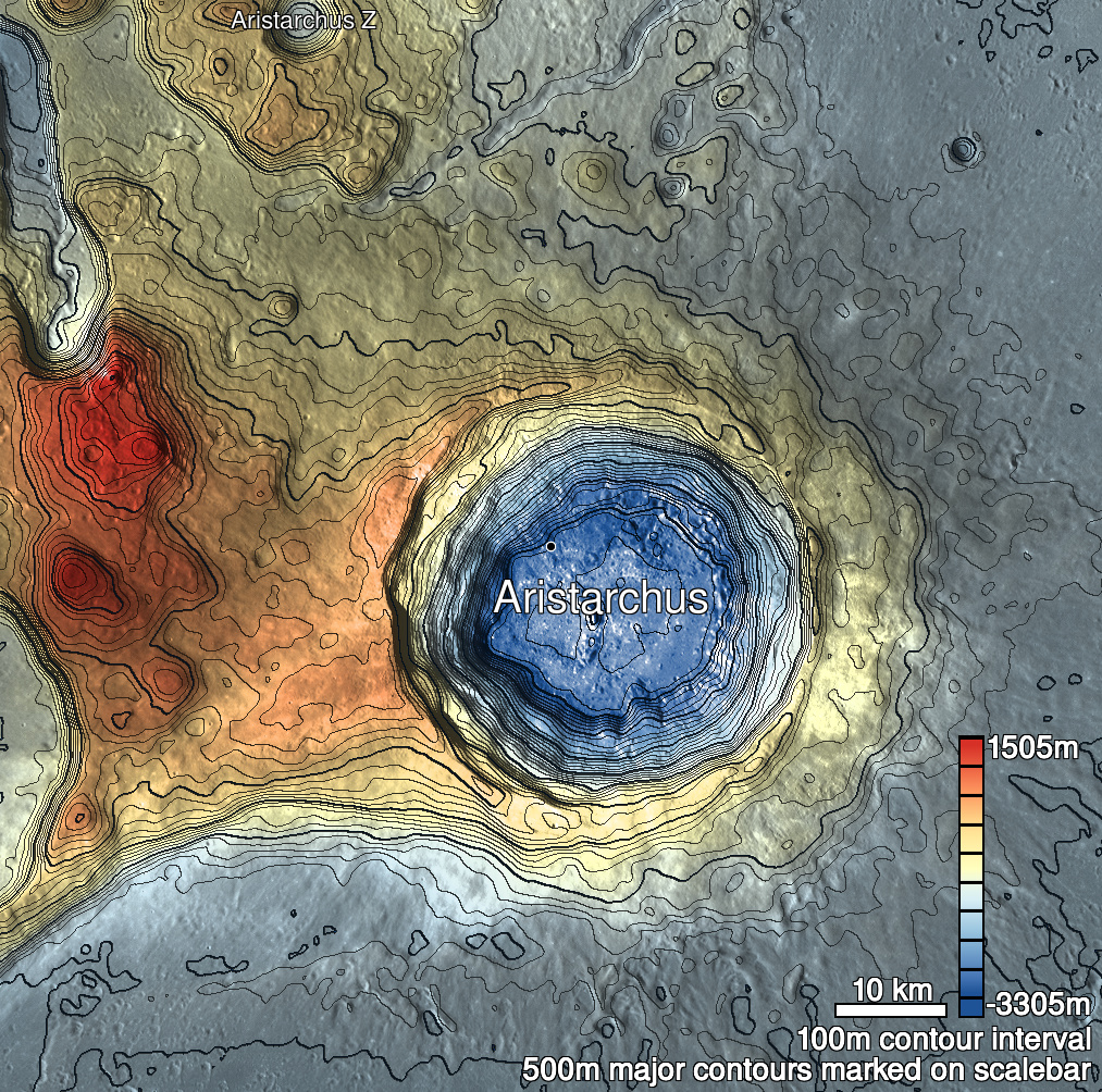 Aristarchus 1 Shaded Relief