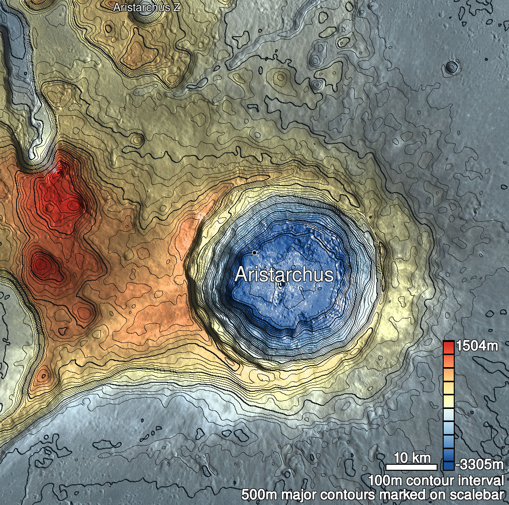 Aristarchus 2a Shaded Relief