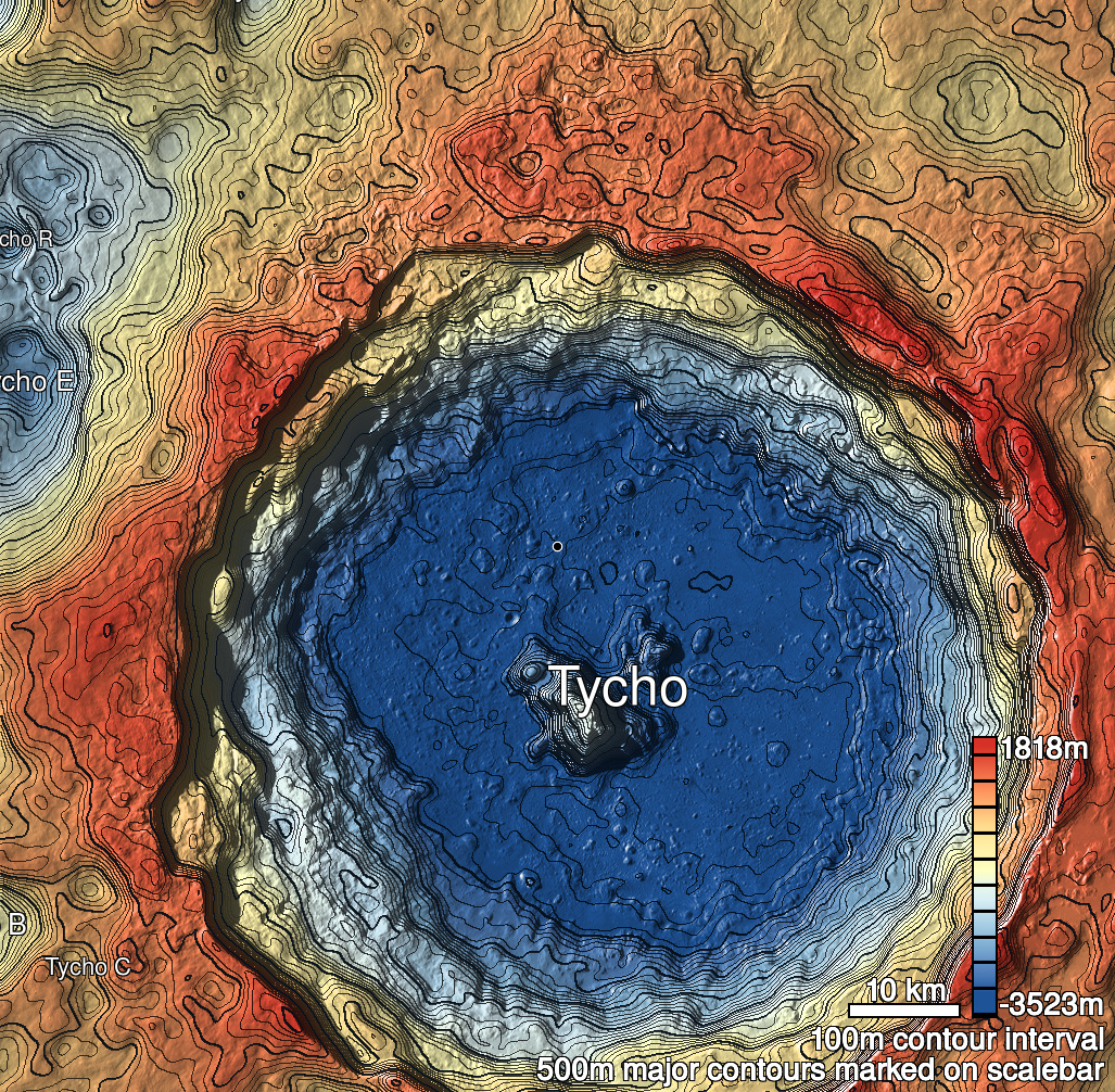 Tycho 29b Shaded Relief