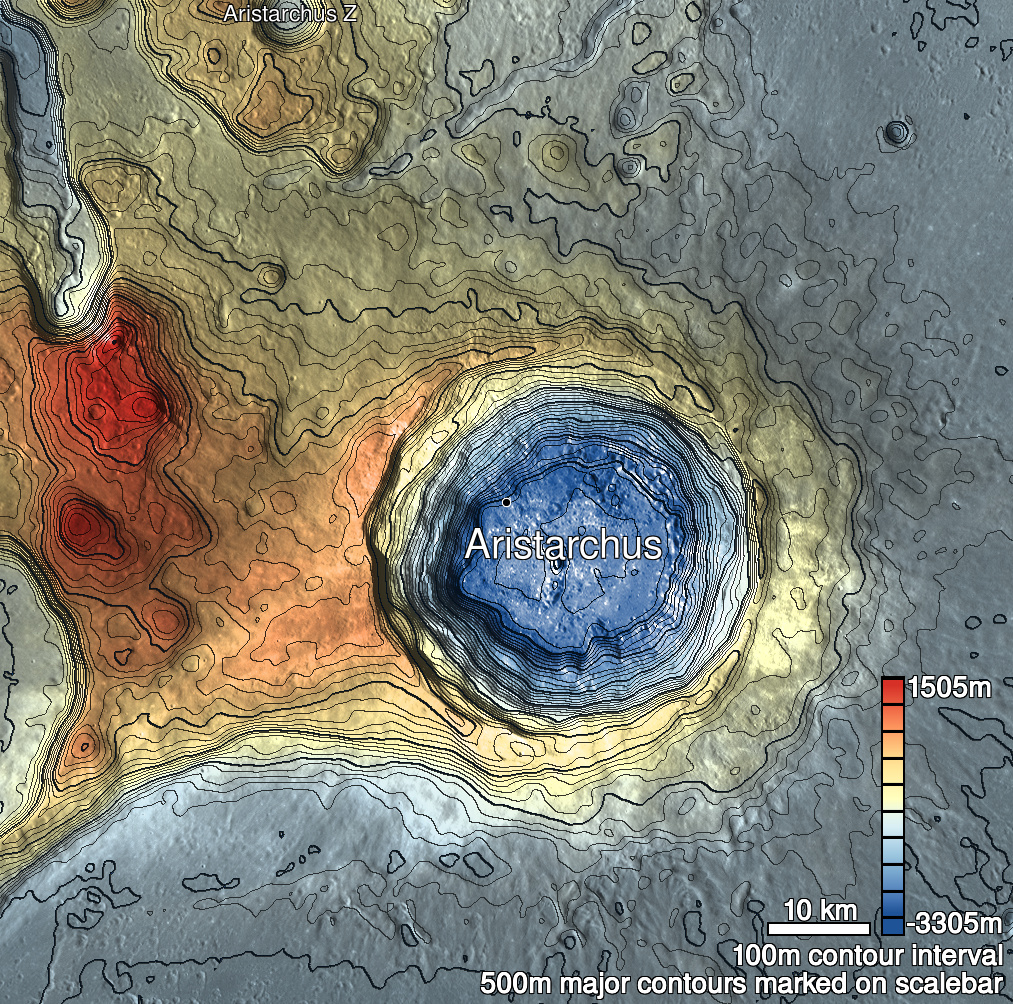 Aristarchus 2c Shaded Relief