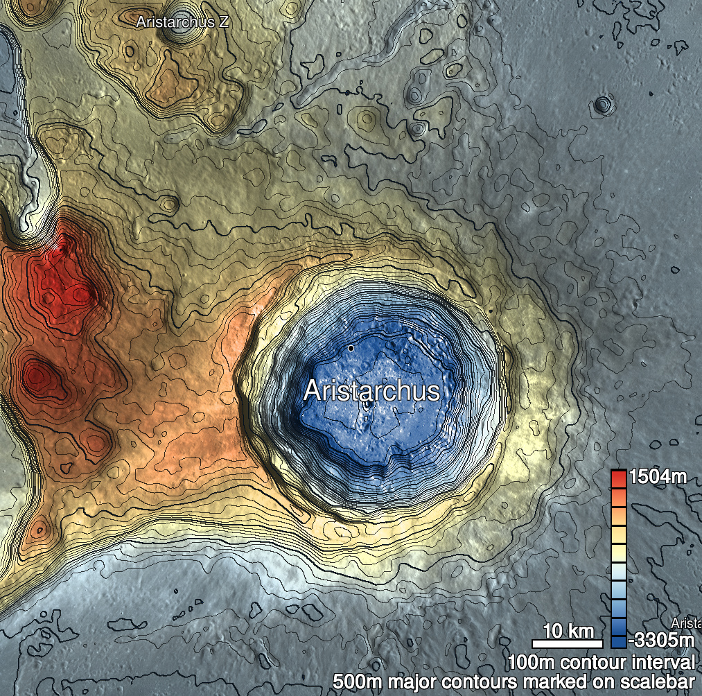 Aristarchus 3a Shaded Relief