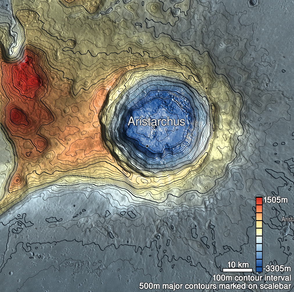 Aristarchus 7a Shaded Relief