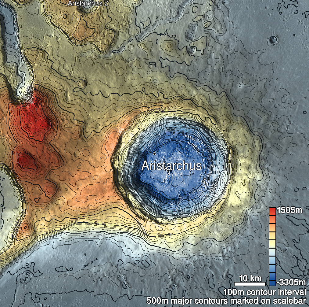 Aristarchus 9 Shaded Relief