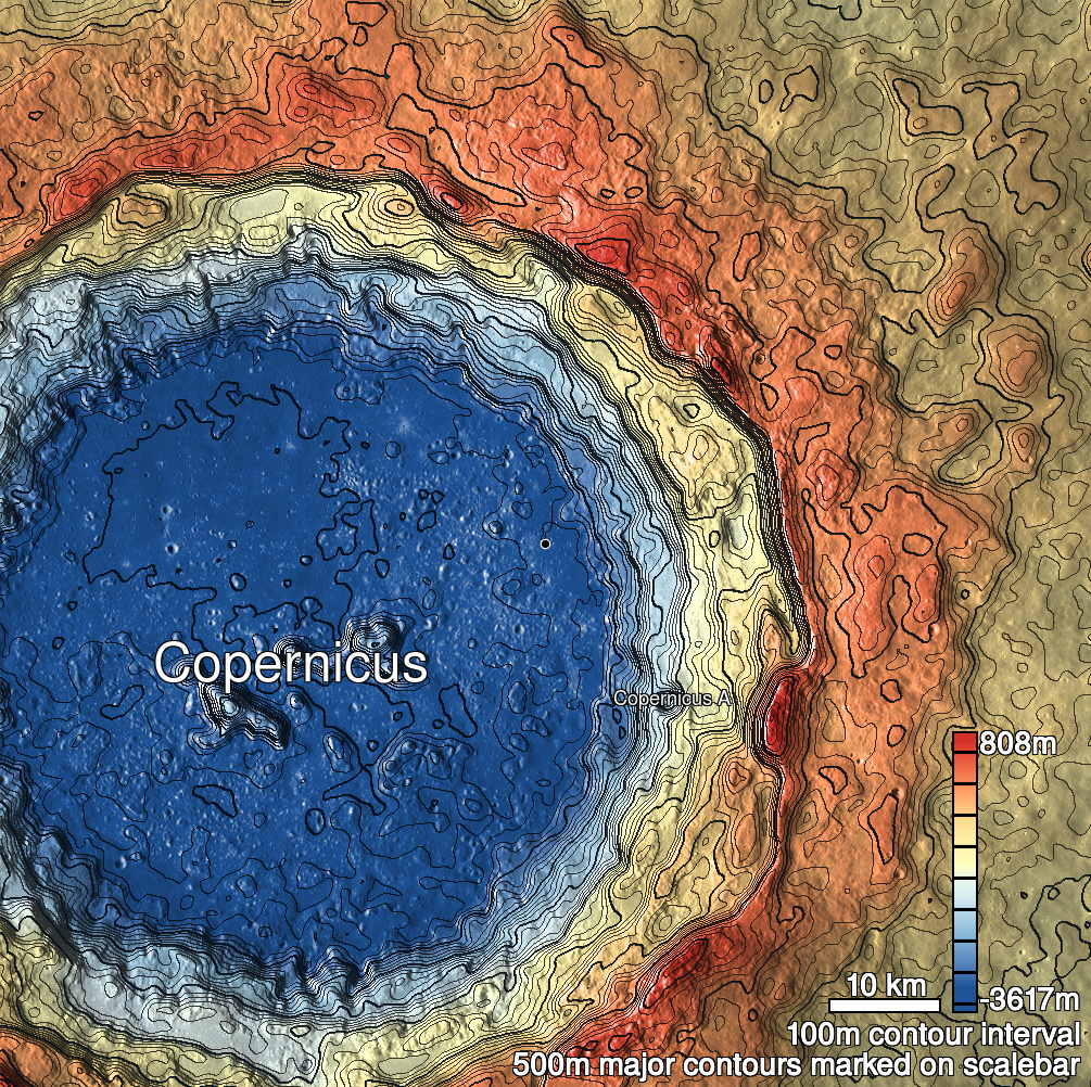 Copernicus 3 Shaded Relief