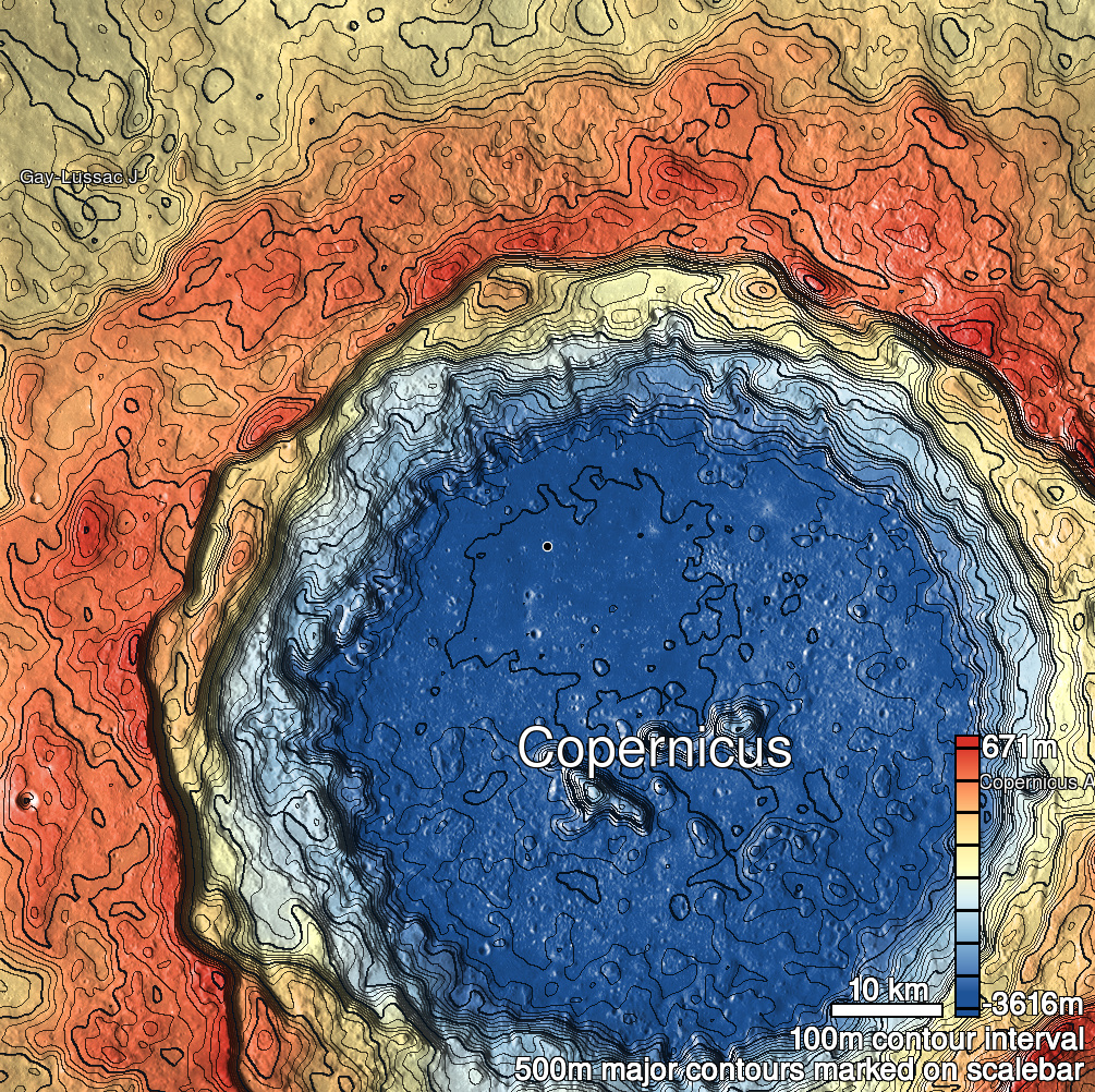 Copernicus 17a Shaded Relief