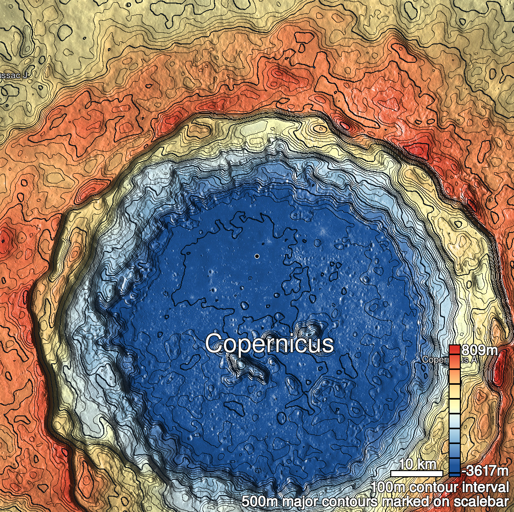 Copernicus 21 Shaded Relief