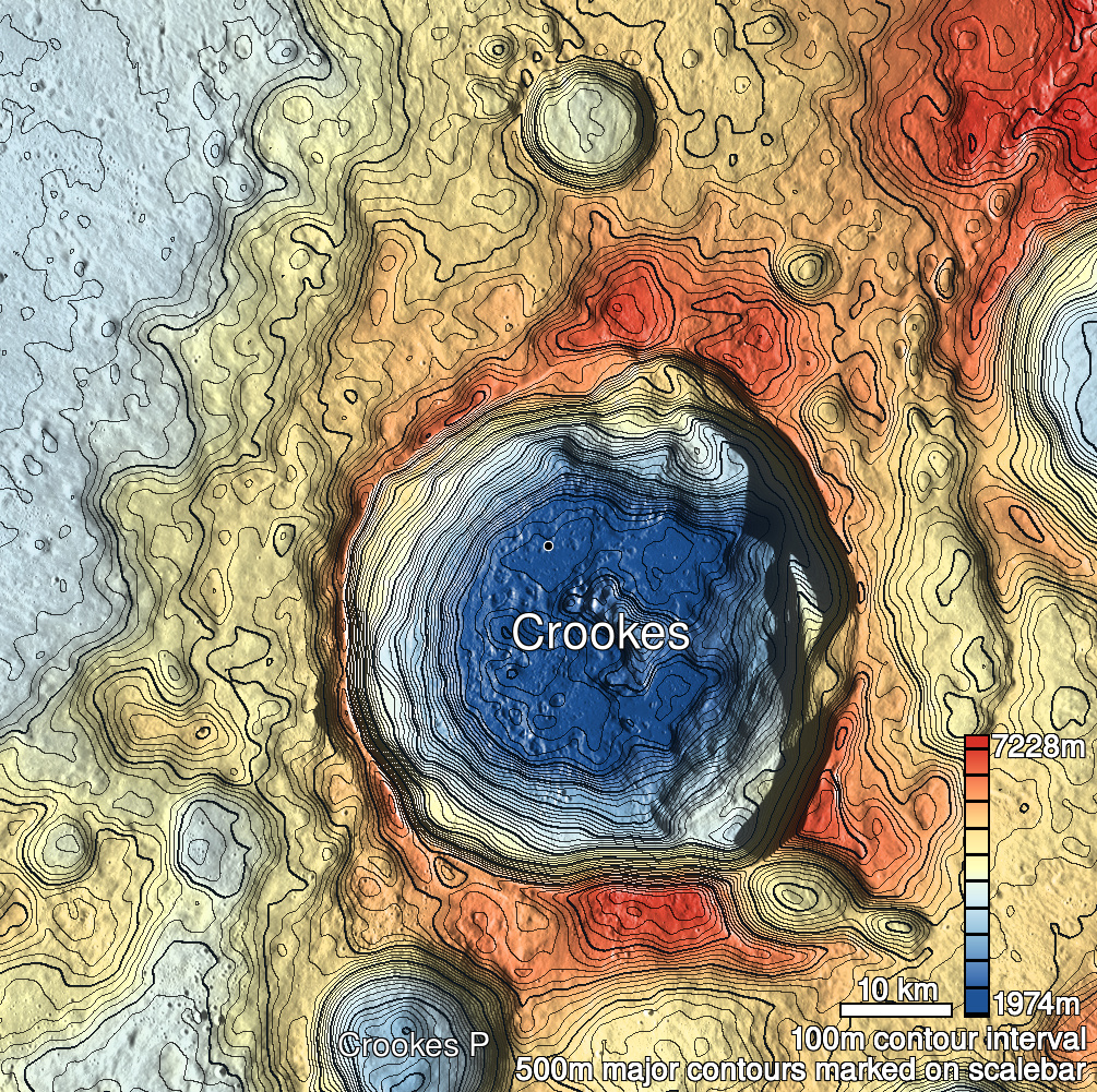 Crookes 2 Shaded Relief