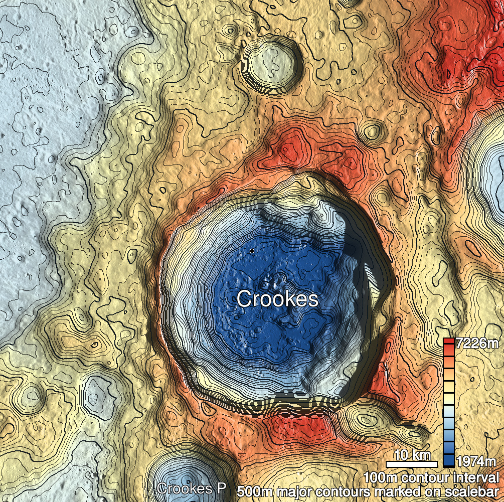 Crookes 3 Shaded Relief