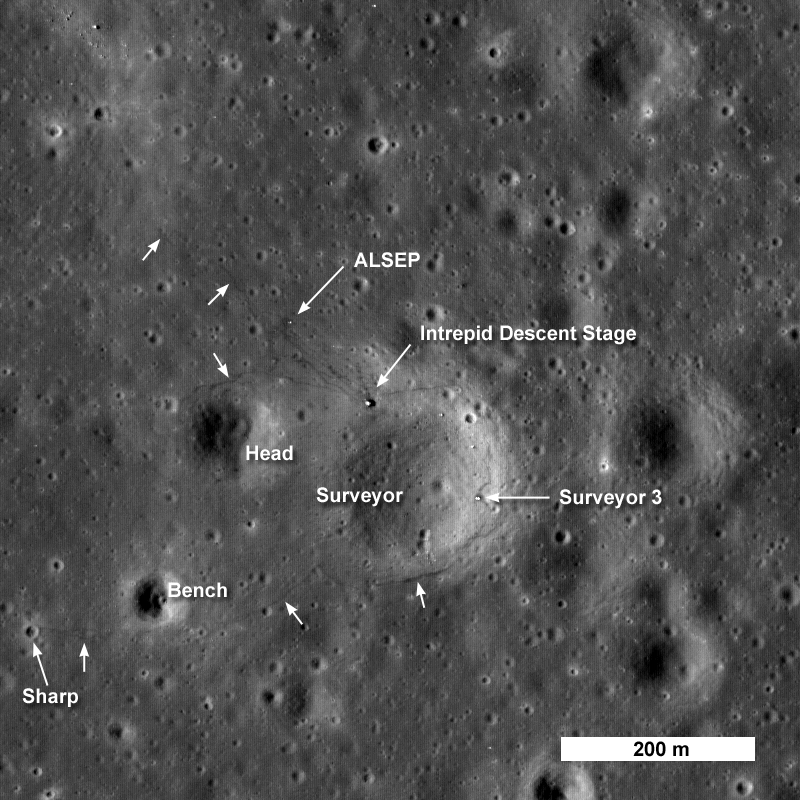 First Look: Apollo 12 and Surveyor 3 