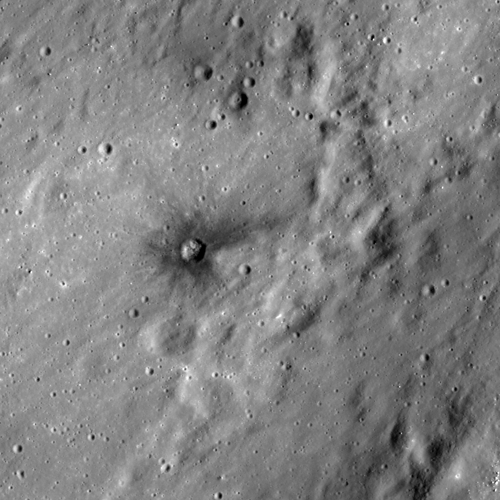 Dark halo crater